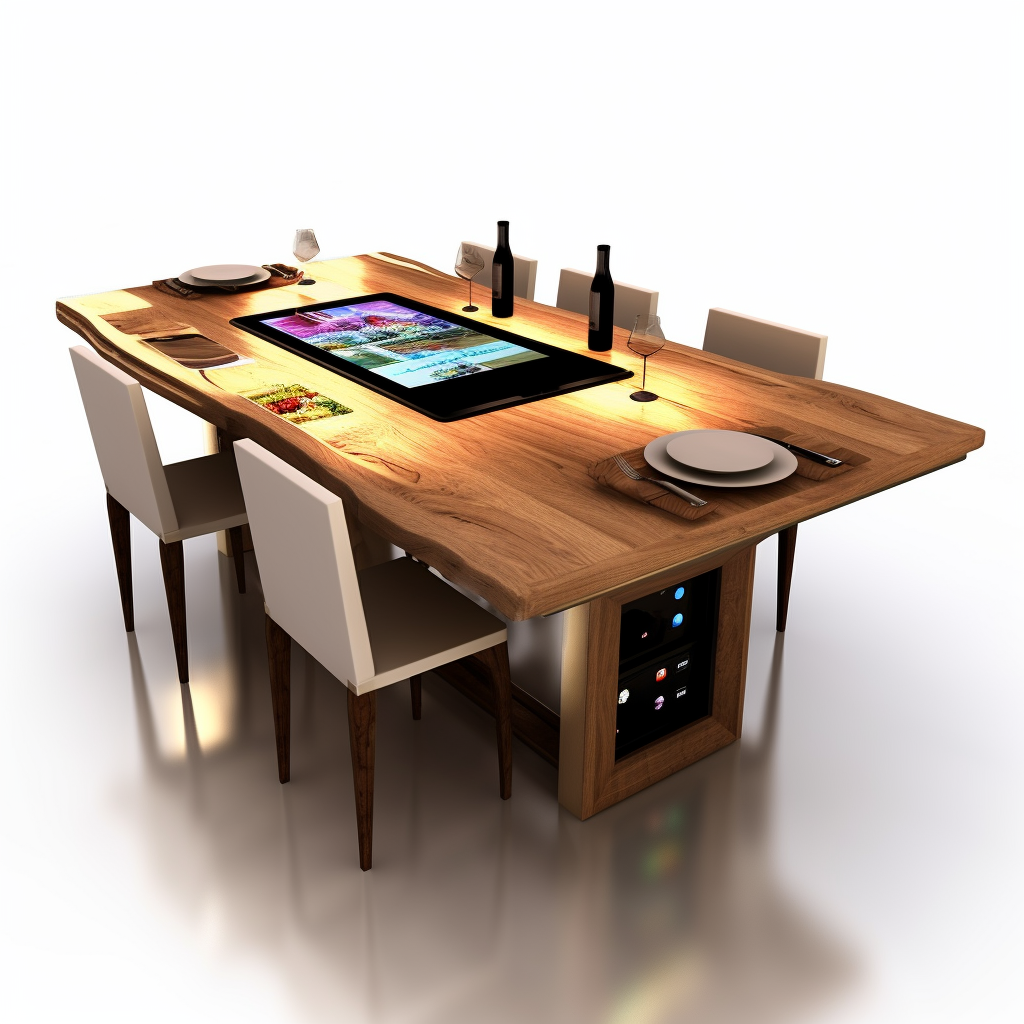 55 Inch Digital Game Table (Walnut)